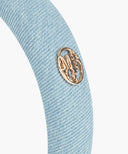 KIDS W CIRCLE LOGO HAIR BAND IN BLUE