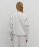 CLASSIC LOGO SWEATSHIRT IN LIGHT HEATHER GREY image 3