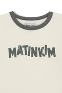MATIN LOGO RINGER CROP TOP IN CREAM image 15