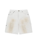 CARPENTER BERMUDA DENIM PANTS IN WHITE image 1