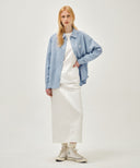 CLASSIC LOGO LINEN SHIRT IN SKY BLUE image 13