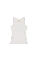 PINTUCK SLEEVELESS TOP IN WHITE image 2