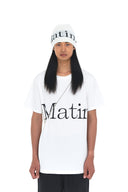 LOGO JACQUARD SHORT BEANIE IN WHITE image 4