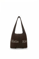 LOGO POINT ROUND ECOBAG IN IVORY
