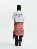 CALLIGRAPHY BACK LOGO POCKET TOP IN LIGHT GRAY