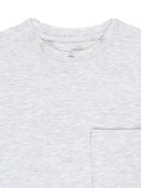 CALLIGRAPHY BACK LOGO POCKET TOP IN LIGHT GRAY