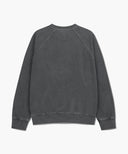 GARMENT DYED SWEATSHIRT IN CHARCOAL GREY