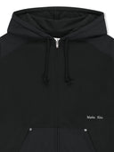 UNI 梭織拼接連帽拉鍊外套 (UNI WOVEN MIX HOOD ZIP-UP) 炭灰色