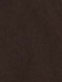 中性高領麂皮拉鍊夾克 (UNI HIGHNECK SUEDE JUMPER) 褐色