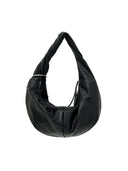 TWIST HANDLE SMALL HOBO BAG I N BLACK