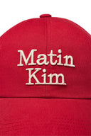 MATIN VOLUME LOGO BALL CAP IN RED