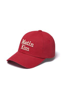 MATIN VOLUME LOGO BALL CAP IN RED