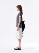 APPLIQUE FELT LOGO TOP IN CHARCOAL GREY
