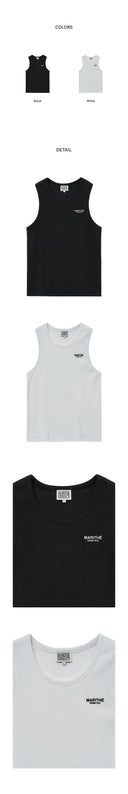M REGULAR LOGO SLEEVELESS 2PACK IN MIX