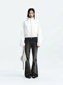 MATIN COATING CROP BLOUSON IN IVORY