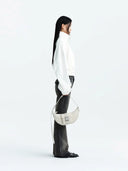 MATIN COATING CROP BLOUSON IN IVORY