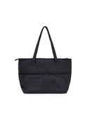 POCKET UTILITY NYLON BIG SHOULDER BAG IN BLACK