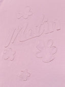 FLOWER APPLIQUE LOGO TOP IN LIGHT PINK
